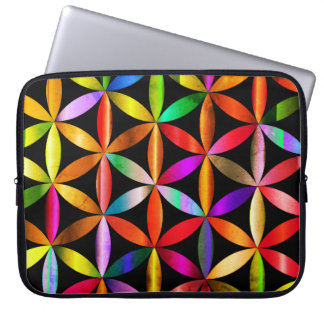 Capa Para Notebook A Incrível Flor da Vida em uma Bolsa de Eletrônico