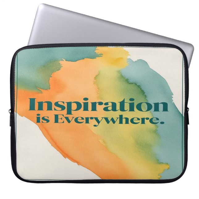 Capa Para Notebook A Inspiração Está em Toda Parte (Frente)