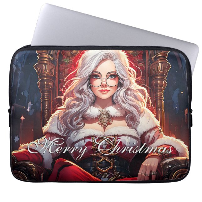 Capa Para Notebook A irmã mais sensual do Papai Noel - Feliz Natal 03 (Frente)