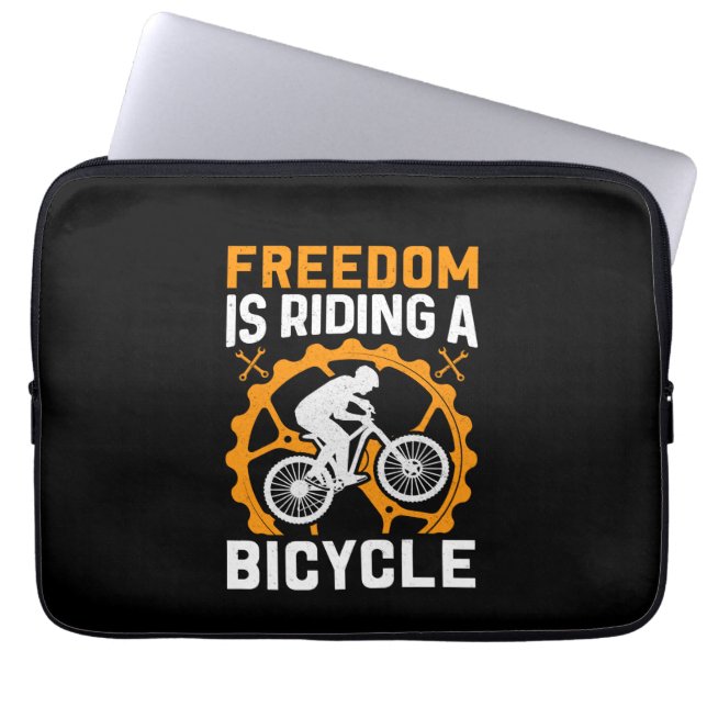 Capa Para Notebook A Liberdade De Bicicleta É Uma Bicicleta (Frente)