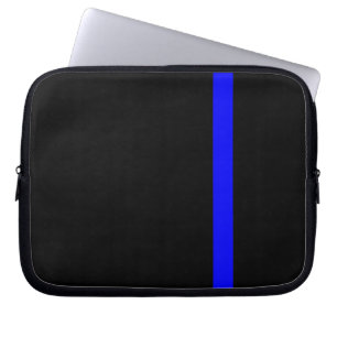 Capa Para Notebook A Linha Azul Fino Simbólica é Preta Vertical