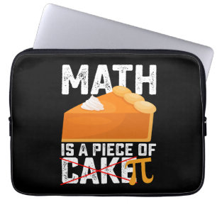 Capa Para Notebook A Matemática É Um Pedaço De Bolo Por Dia Engraçado