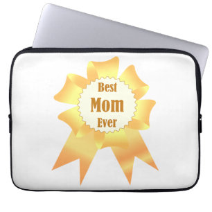 Capa Para Notebook A melhor mãe sempre ganhadora do Ouro, fita prêmio