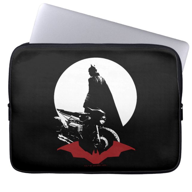 Capa Para Notebook A motocicleta Batman Silhouette (Frente)