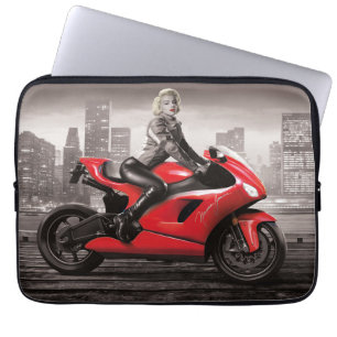 Capa Para Notebook A motocicleta de Marilyn