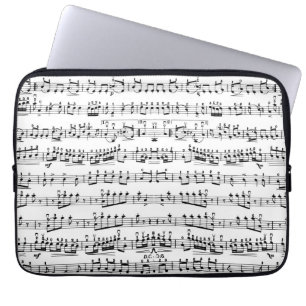 Capa Para Notebook A música do músico da modificação nota a bolsa