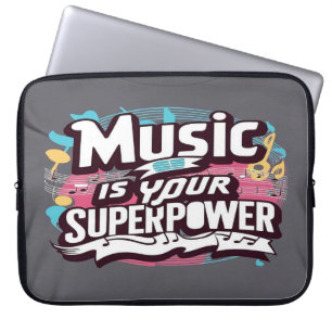 Capa Para Notebook A Música é Seu Superpoder