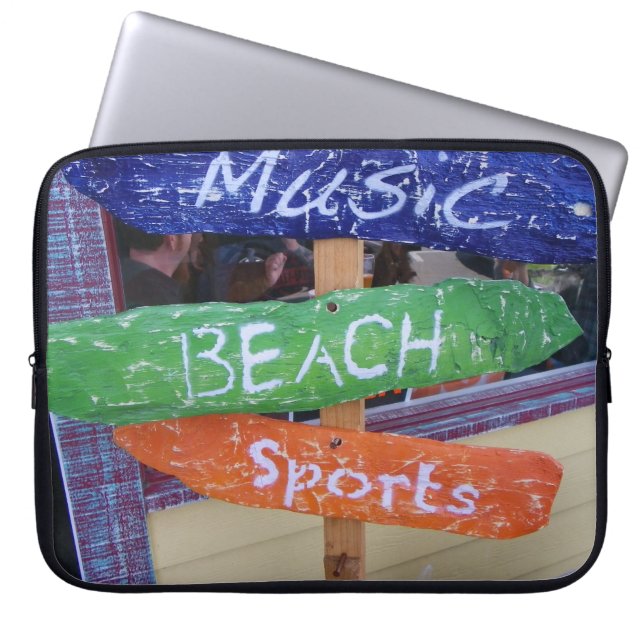 Capa Para Notebook A música, praia, ostenta a bolsa de laptop! (Frente)
