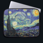 Capa Para Notebook A noite estrelado de Van Gogh<br><div class="desc">A obra-prima de Van Gogh: Noite estrelado. A noite estrelado é um óleo em canvas pelo pintor holandês Vincent van Gogh do cargo-impressionista. Pintada em junho de 1889, descreve a vista da janela do leste-revestimento de sua sala do asilo em Santo-Rémy-de-Provence, imediatamente antes do nascer do sol, com a adição...</div>