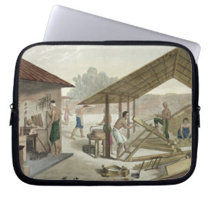 Capa Para Notebook A oficina da carpintaria em Kupang, Timor, chapeia