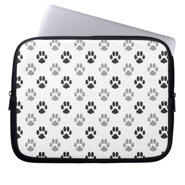 Capa Para Notebook A pata preto e branco bonito imprime o teste (Frente)