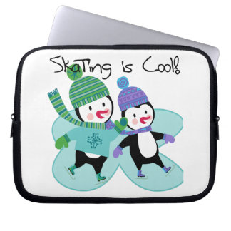 Capa Para Notebook A patinagem dos pinguins é legal