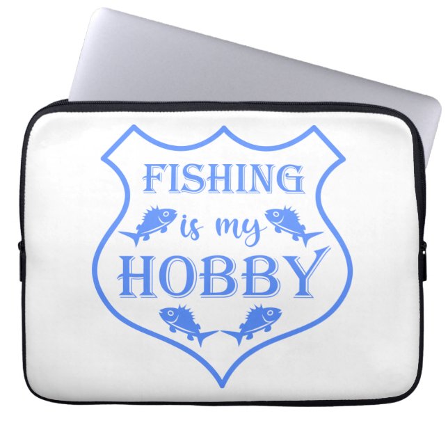 Capa Para Notebook A pesca é a minha citação do escudo hobby na crist (Frente)