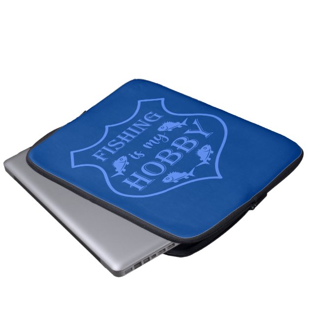 Capa Para Notebook A pesca é a minha citação do escudo hobby na crist (Frente Inferior)