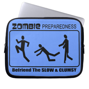 Capa Para Notebook A prontidão do zombi Befriend o design lento