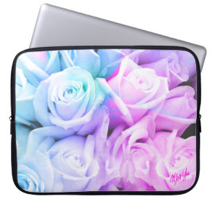 Capa Para Notebook À prova de água floral Pastel 15" a bolsa de