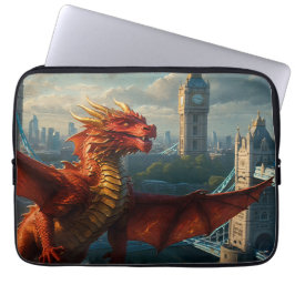 Capa Para Notebook A Red Scottish Dragon Warm London
