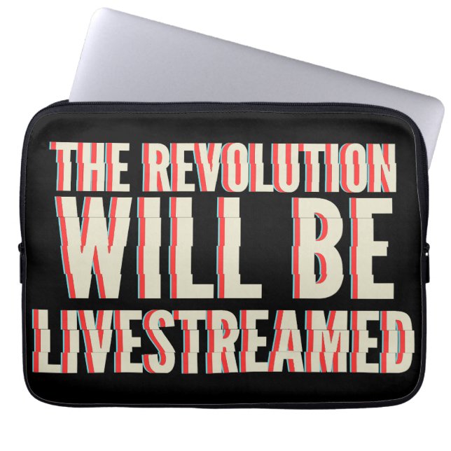 Capa Para Notebook A Revolução Será Transmitida Ao Vivo (Frente)