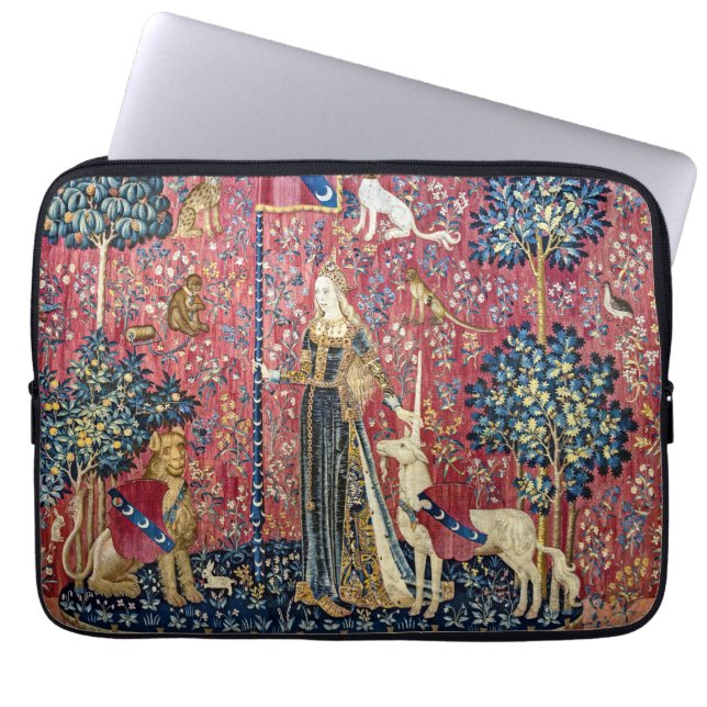 Capa Para Notebook A Senhora e o Unicórnio, Toque (Frente)