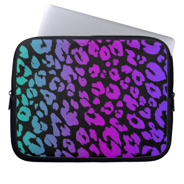 Capa Para Notebook A Série Leopardo Multicolorida Design 1 (Frente)