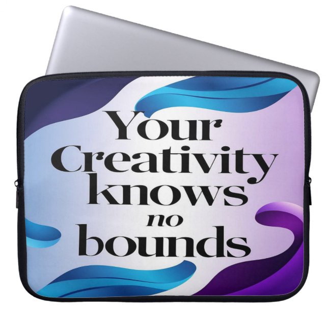 Capa Para Notebook A sua criatividade não conhece limites opção 3 (Frente)