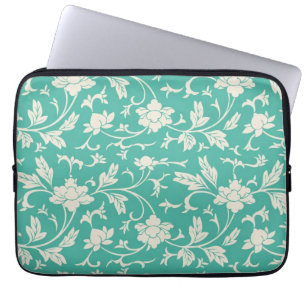 Capa Para Notebook A turquesa corajosa da modificação floresce a