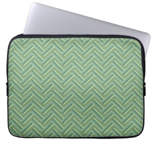 Capa Para Notebook A verde azeitona listra o weave dobro