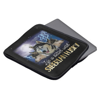 Capa Para Notebook A Vida É Melhor Com Um Husky Siberiano