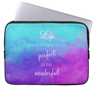 Capa Para Notebook A vida não precisa ser perfeita