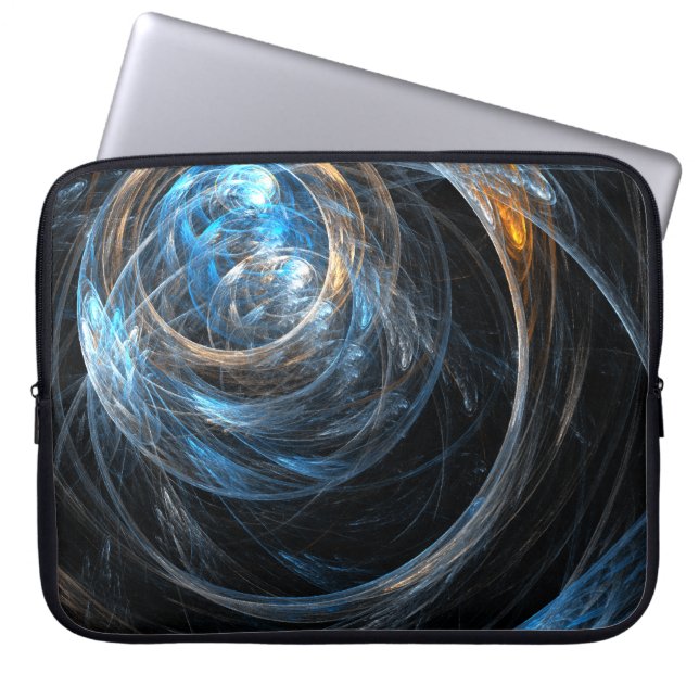 Capa Para Notebook À volta da Bolsa de laptop Mundial de Arte Abstrat (Frente)