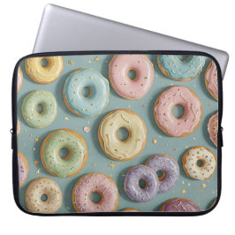 Capa Para Notebook A Whimsical Pastel Donut Dream