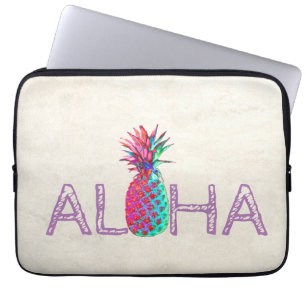 Capa Para Notebook Abacaxi Adorável Aloha Havaiana