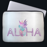 Capa Para Notebook Abacaxi Aloha Havaiana Adorável, Prata<br><div class="desc">Adorável abacaxi aloha hawaiano sobre fundo prateado.</div>