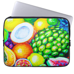 Capa Para Notebook Abacaxi e Frutas tropicais. Comprar Agora