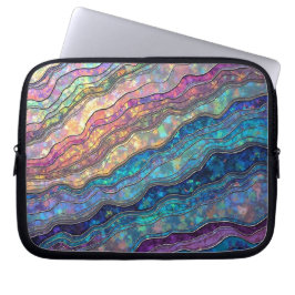 Capa Para Notebook Abalone Colorida Ripples Eletrônicos Bag