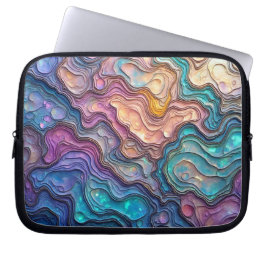 Capa Para Notebook Abalone Swirls - Eletrônicos Coloridos