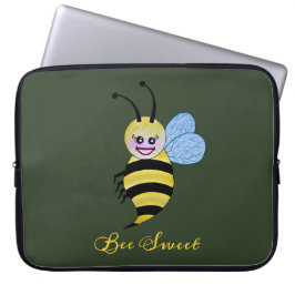 Capa Para Notebook Abelhas De Cana-De-Água Com Sorriso Feliz