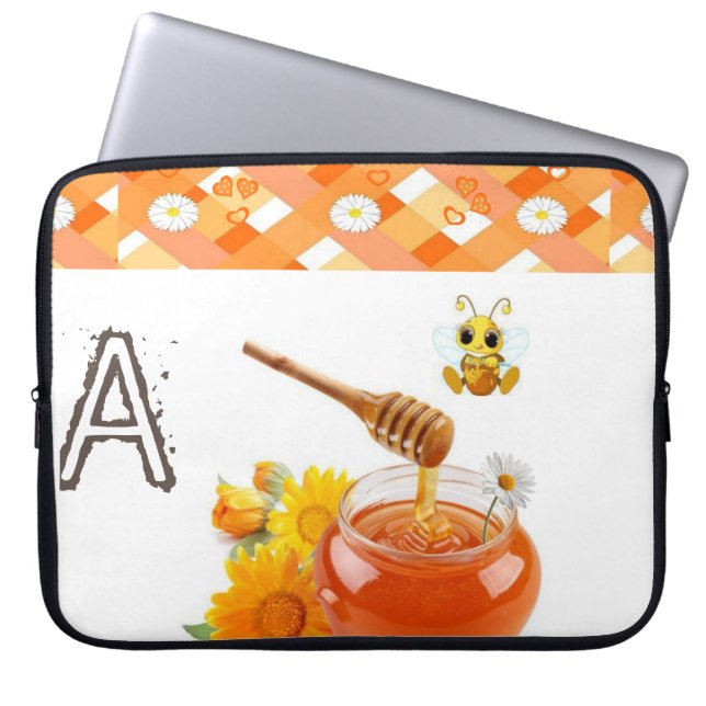 Capa Para Notebook Abelhas de mel de bolsa de laptop (Frente)