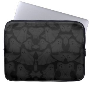 Capa Para Notebook Abóbora Laranja Preta Halloween Editável 