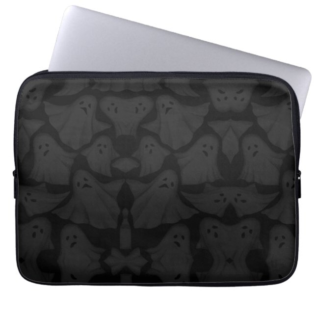 Capa Para Notebook Abóbora Laranja Preta Halloween Editável  (Frente)
