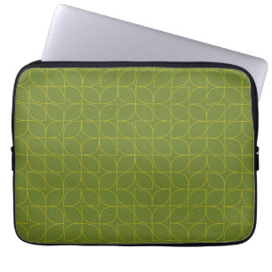 Capa Para Notebook Abstração de folha verde, legal, moderna e diver