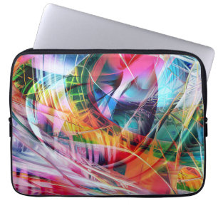 Capa Para Notebook Abstração de Linhas Dinâmicas