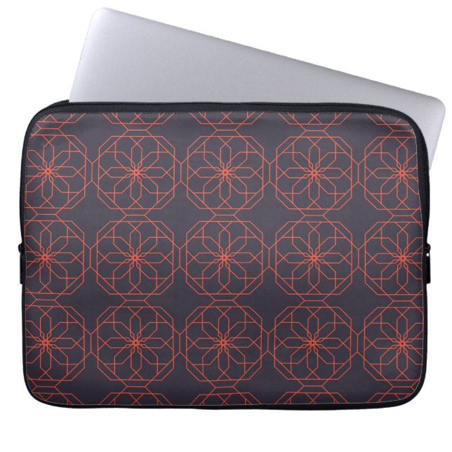 Capa Para Notebook Abstração geométrica simples, elegante e elegante (Frente)