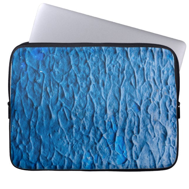 Capa Para Notebook Abstract Cobalt Blue Textured Wall with Impasto Pa (Frente)