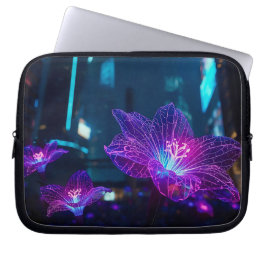Capa Para Notebook Abstract Neon Veins 10'