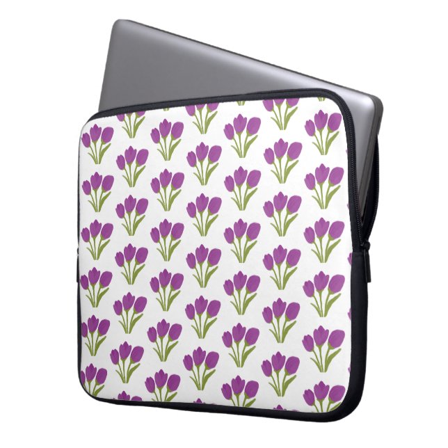 Capa Para Notebook Abstract Tulip Floral  (Frente Esquerda)