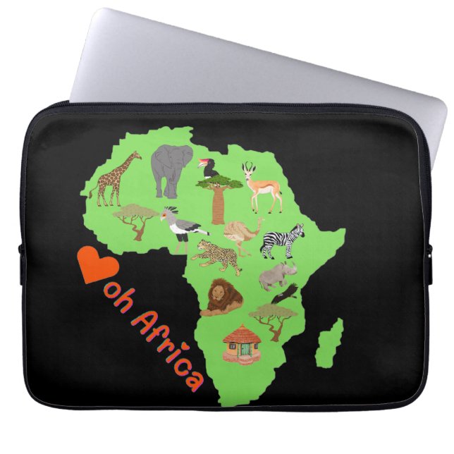 Capa Para Notebook Abstrato africano (Frente)