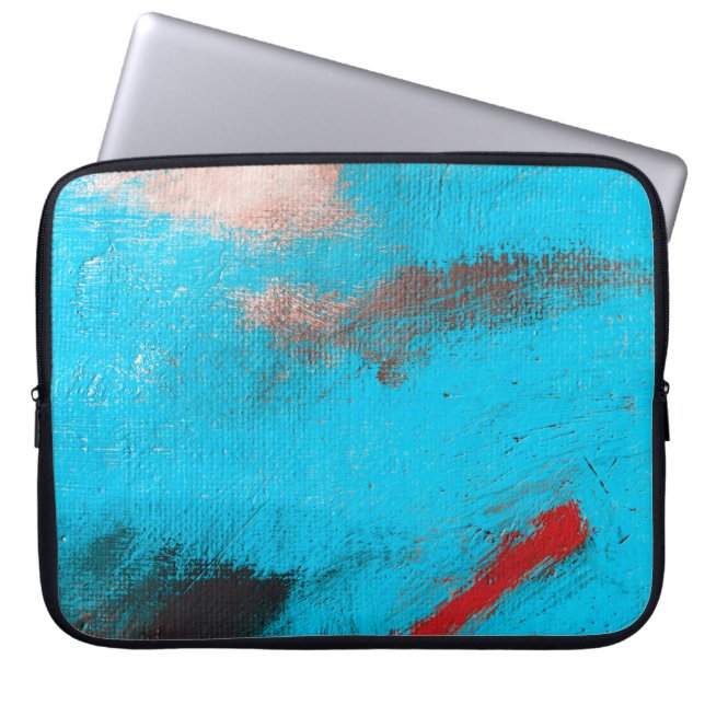 Capa Para Notebook Abstrato Art Background art,tinta,fino,azul,canvas (Frente)