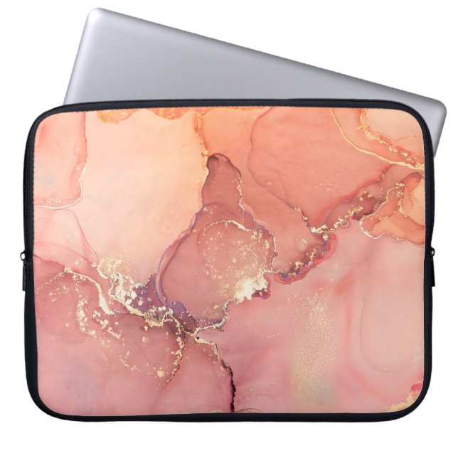 Capa Para Notebook Abstrato beige, fundo castanho, papel de parede. M (Frente)