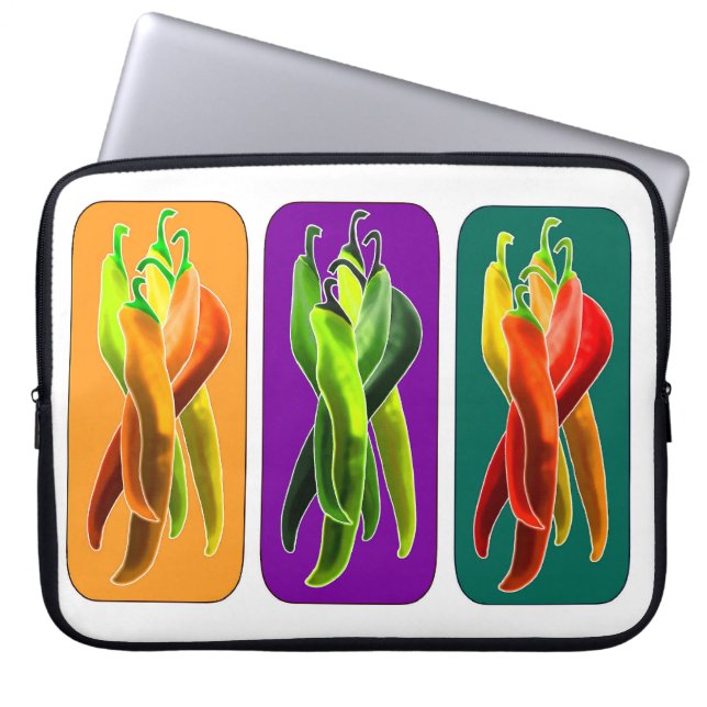 Capa Para Notebook Abstrato Chiles Bolsa de laptop (Frente)